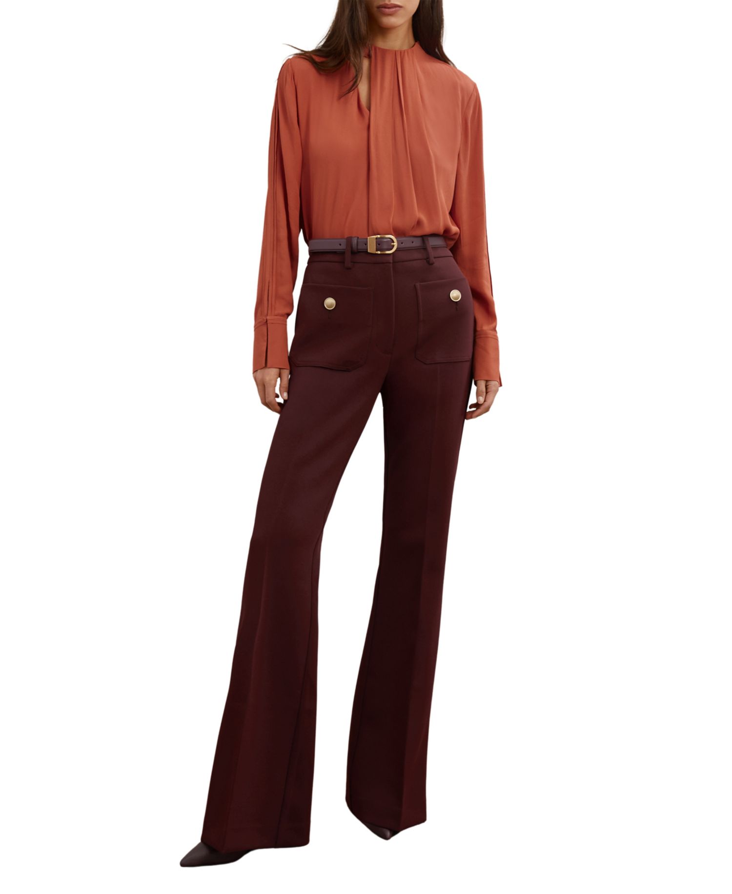 Women's Marta Asymmetric-Drape Blouse