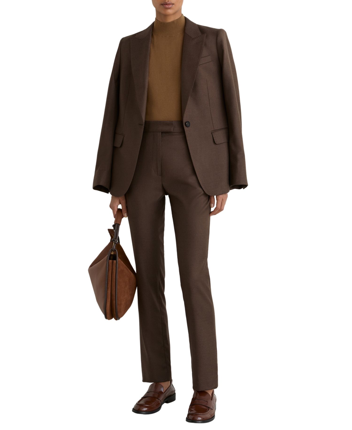 Women's Derby Slim Wool-Blend Trouser