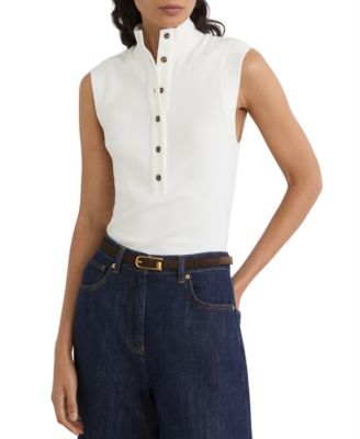 Women's Isla Funnel-Neck Sleeveless Tank