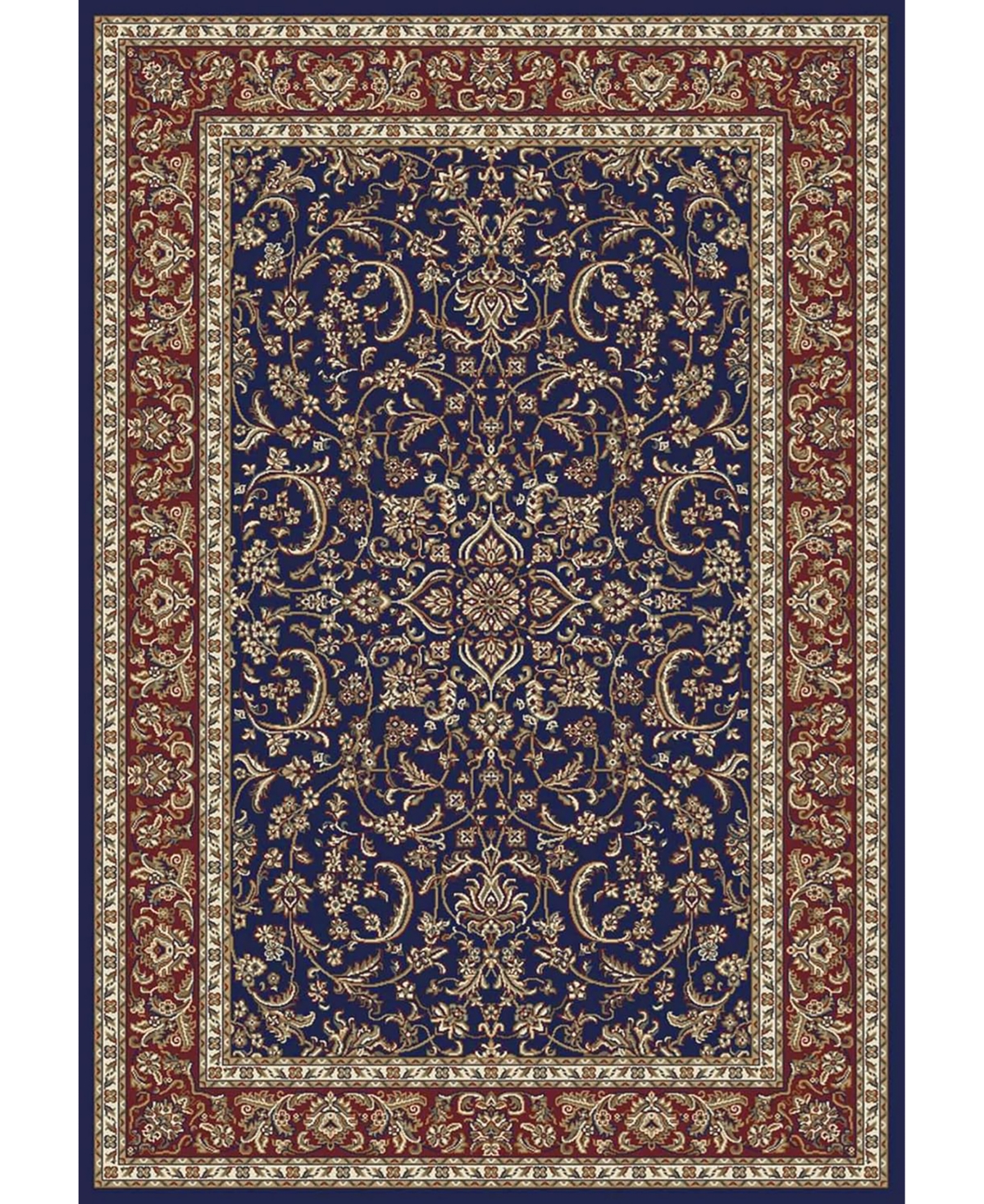 Closeout! Km Home //Navy Navelli Blue 7'9" x 9'6" Area Rug