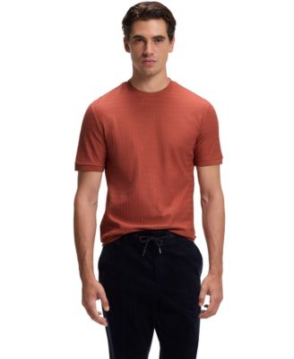 BOSS by Men's Cotton Jacquard Regular-Fit T-Shirt