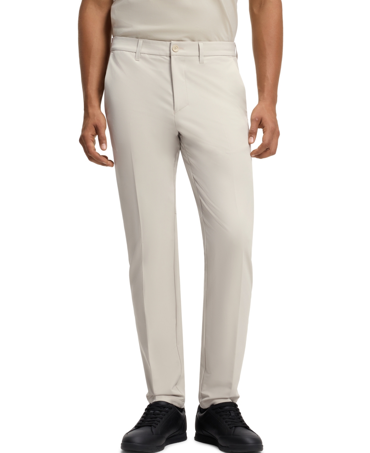 Boss by Hugo Boss Men's Water-Repellent Slim-Fit Trousers - Open Beige