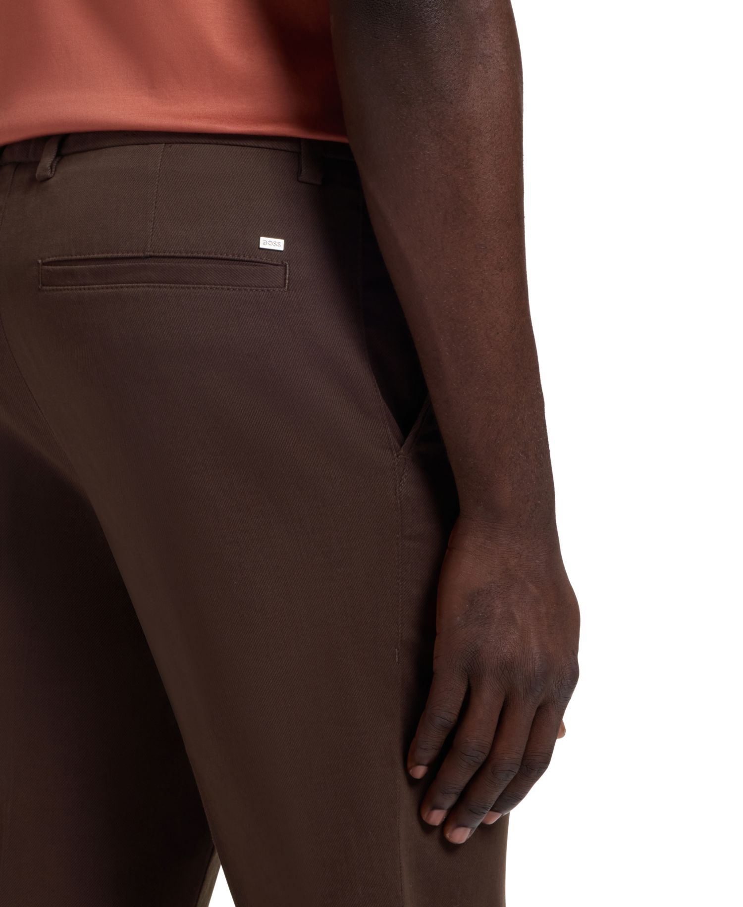Men's Modern-Fit Stretch-Cotton Twill Pants