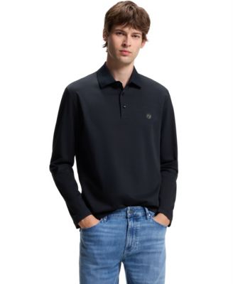 BOSS by Men's C-Paley 01 Double-B-Monogram Regular-Fit Polo Shirt