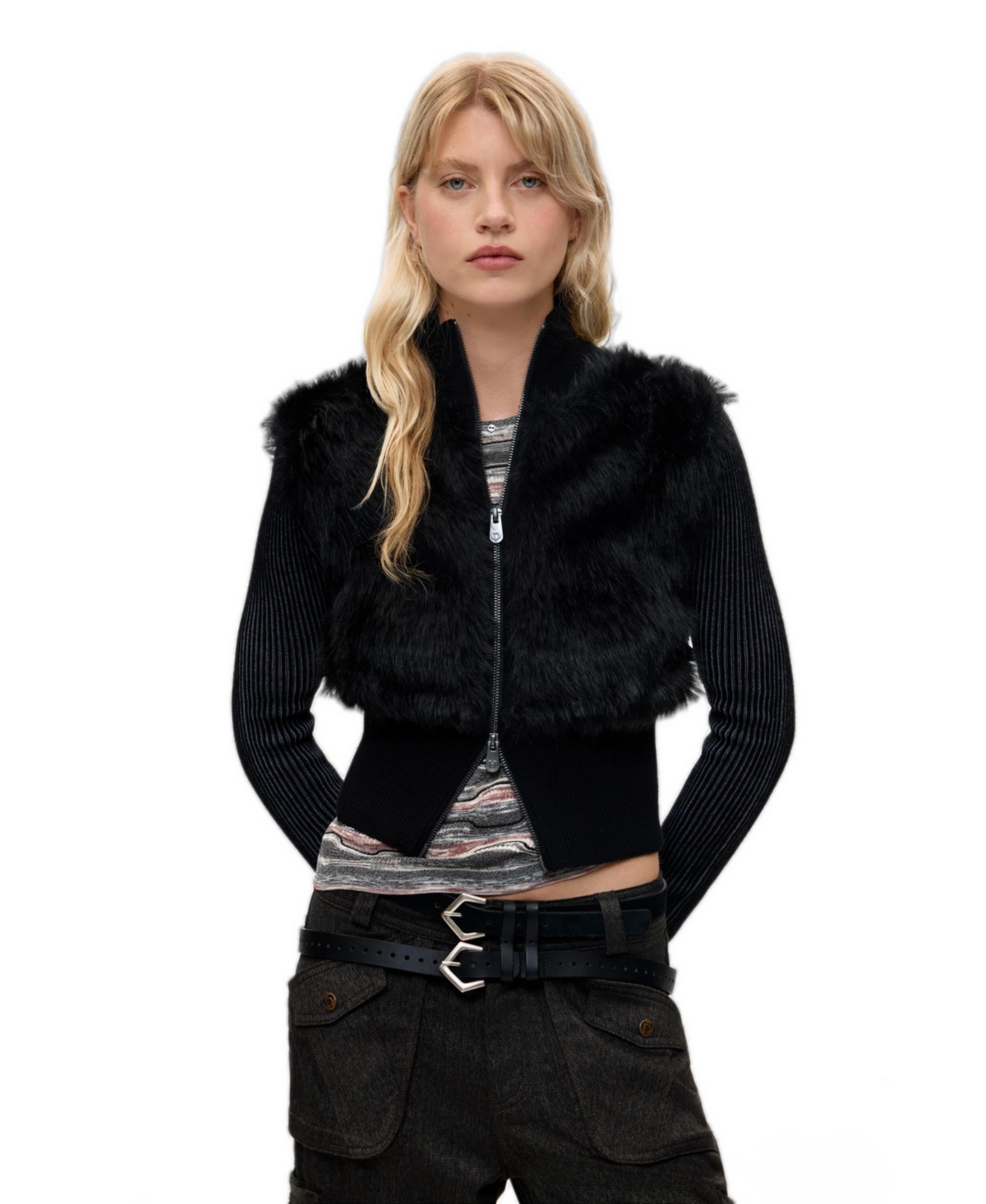 Desigual Women's Fur jacket