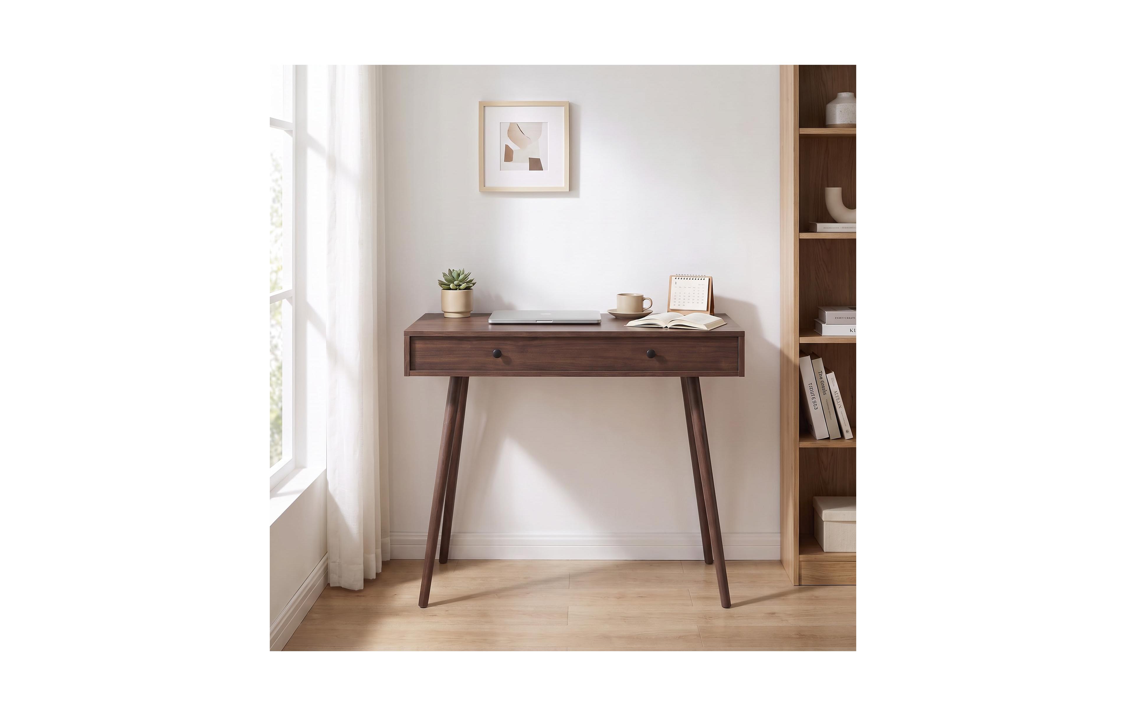 homfan Lift Top Writing Desk, Hidden Storage, Adjustable Dividers, Home Office, Study Table, Modern Furniture