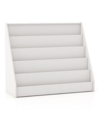 5-Tier Kids Bookshelf with Deep Front-Facing Display Compartments
