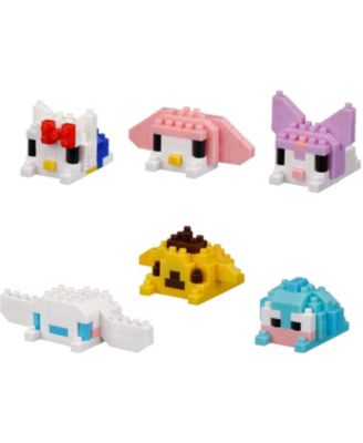 Sanrio Mininano Funyumaru 6-Piece Blind Box Building Set, Ages 12+