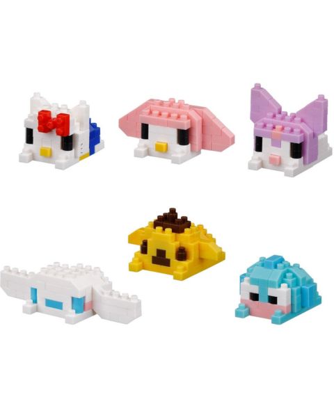 Детский конструктор Bandai Sanrio Mininano Funyumaru 6-Piece Blind Box Building Set, Ages 12+