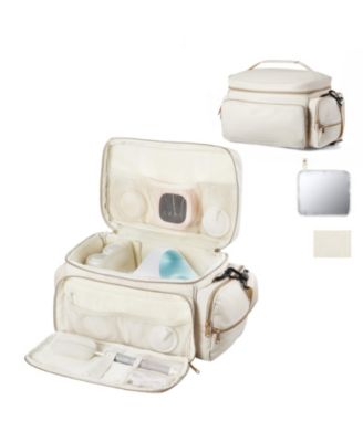 Insulated Breast Pump Bag with Waterproof Mat