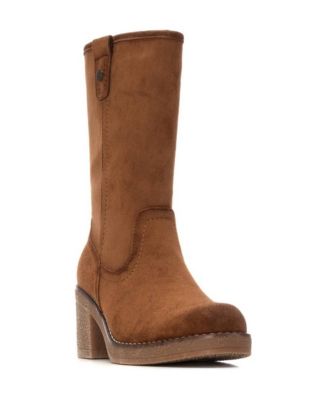 Women's Suede Block Heel Boots Refresh Collection