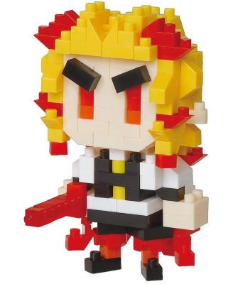 Demon Slayer Nanoblock Kyojuro Rengoku 200-Piece Building Set, Ages 12+
