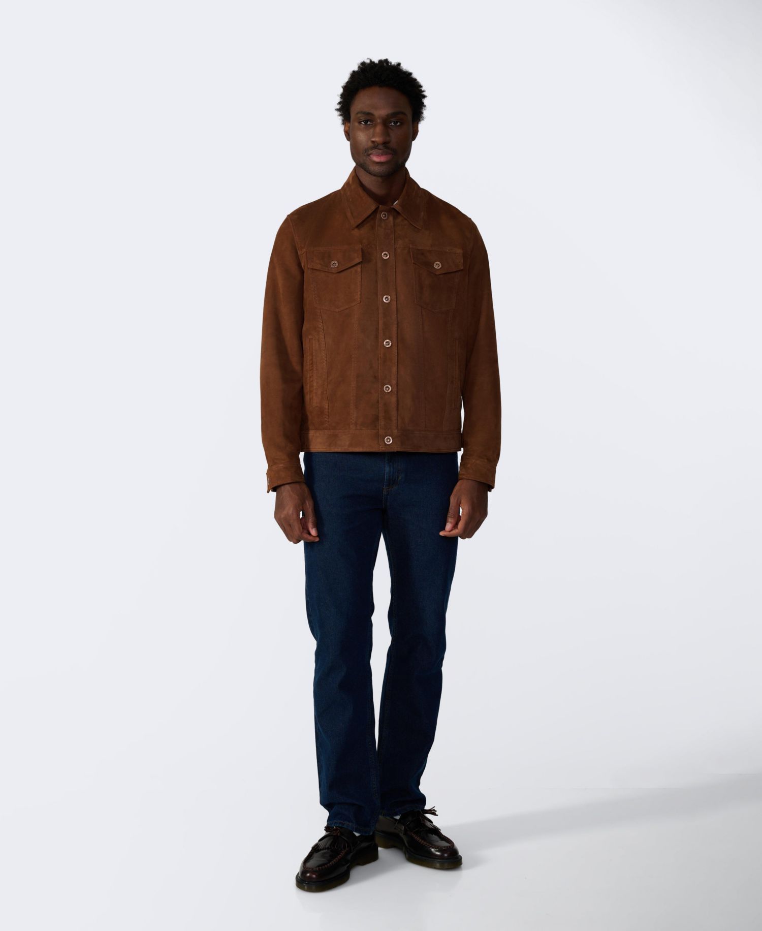 Men's Enzo Suede Shirt Jacket