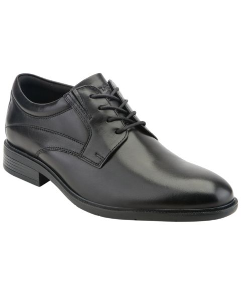 Мужские туфли Rockport Otto Waterproof Slip-Resistant Plain-Toe Oxfords, цвет: Чёрный кожаный