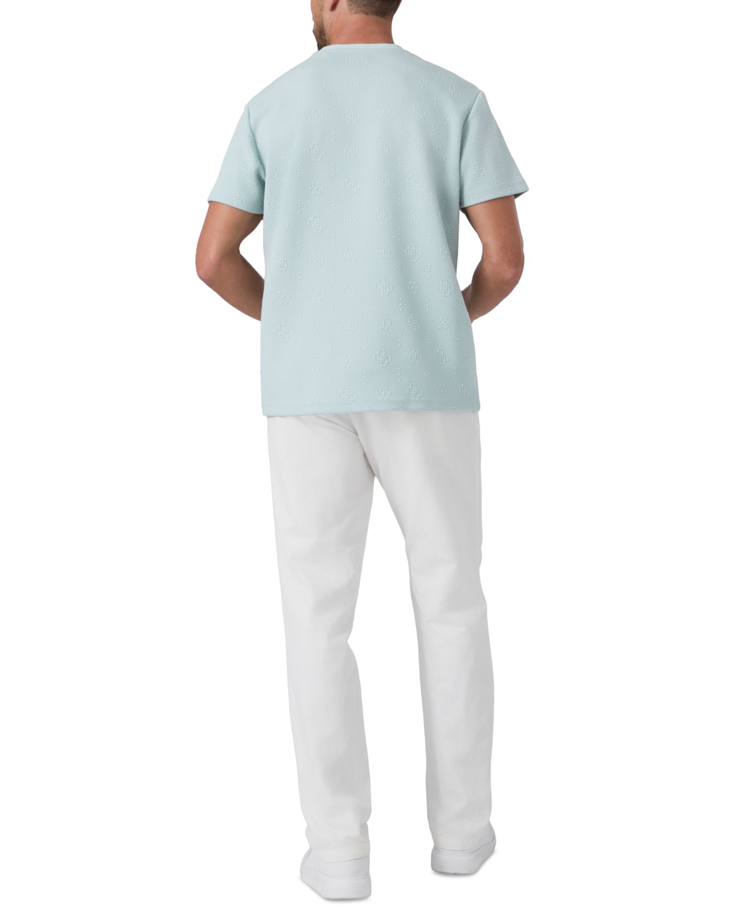 Men's Rover Twill Knit Short-Sleeve Allover Monogram T-Shirt