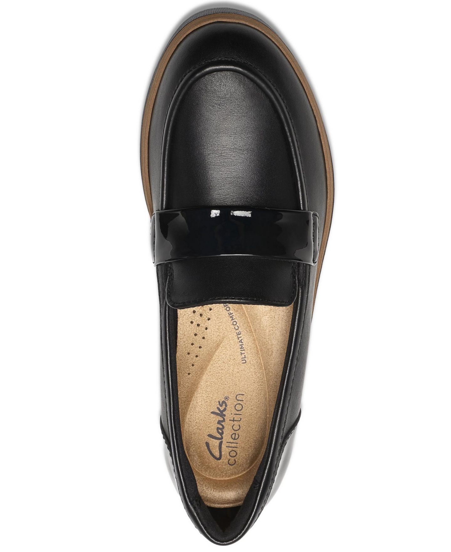 Женские туфли Clarks Zylah Mia Platform Leather, цвет: Чёрный / Чёрный кожаный — фото 4