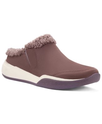 Women's Aydria Ray Faux Fur Collar Round Toe Mules