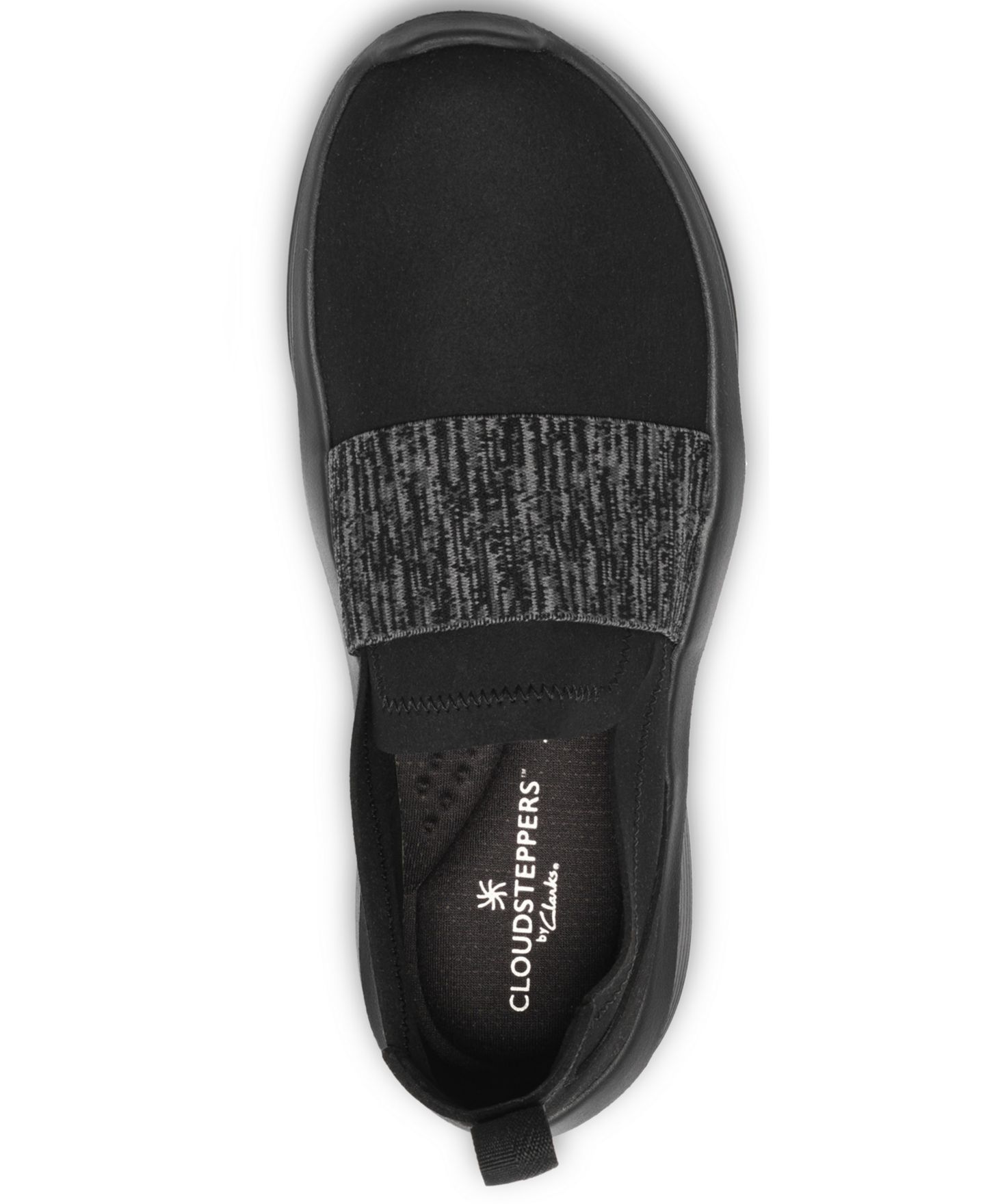 Женские кроссовки Clarks Solevana Lily Slip-On Walking, цвет: Чёрный — фото 4