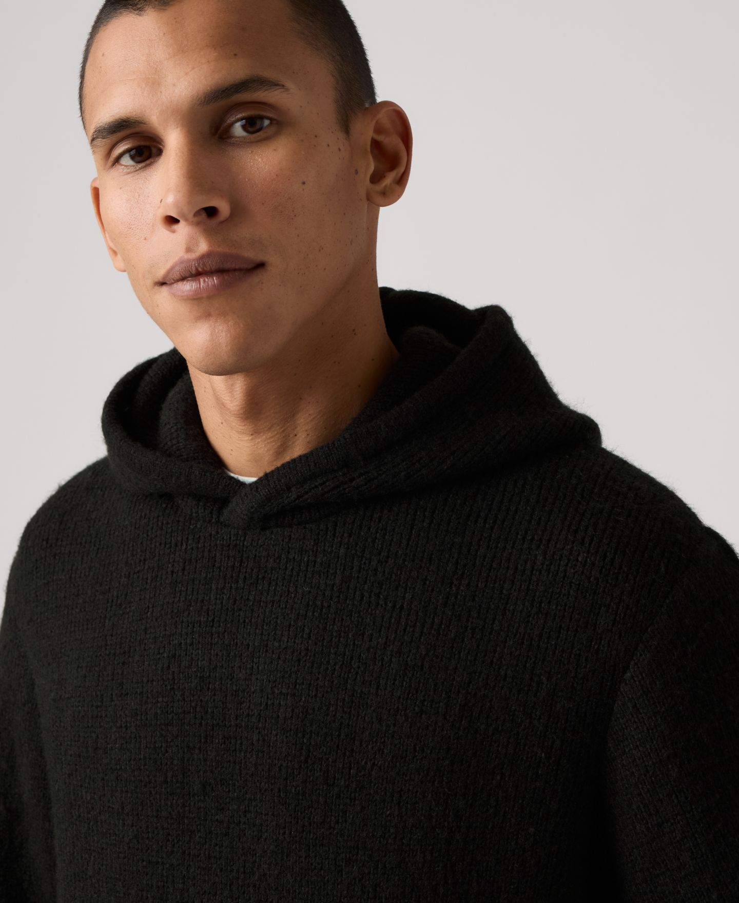 Мужской свитер Levi's Portola Hooded Kangaroo-Pocket, цвет: Чёрный — фото 3
