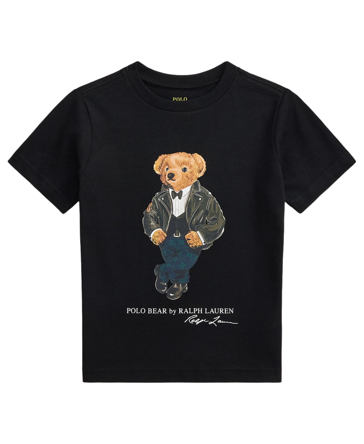 Футболка Polo Ralph Lauren Polo Bear Graphic T-Shirt для мальчиков, цвет: Чёрный — фото 1