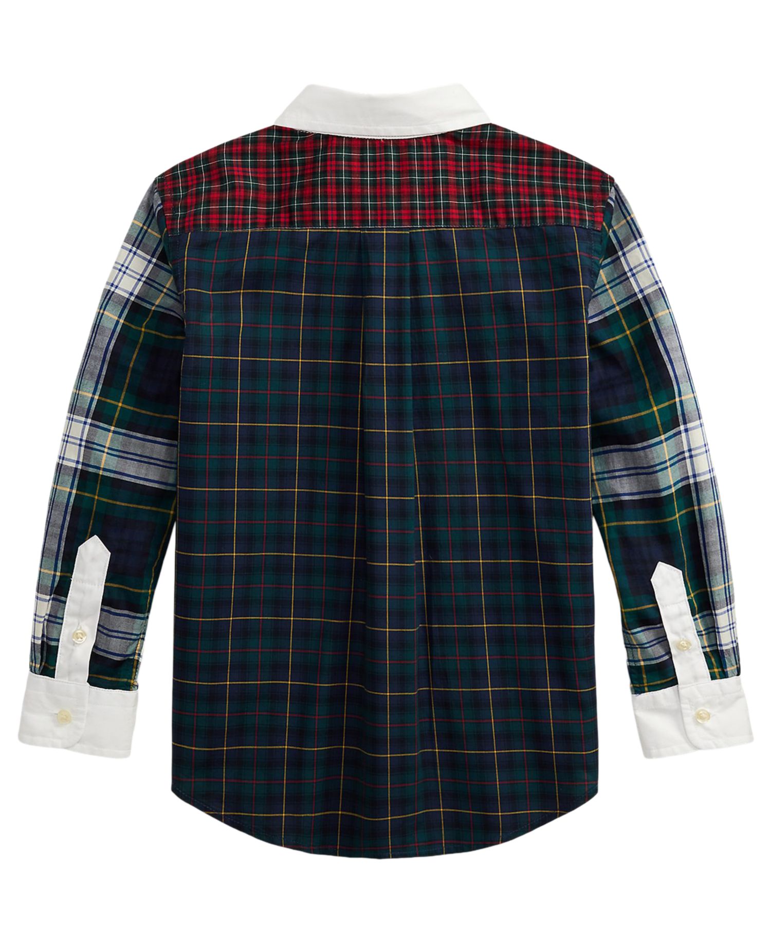 Boys' 2T-7 Plaid Long-Sleeve Poplin Fun Shirt