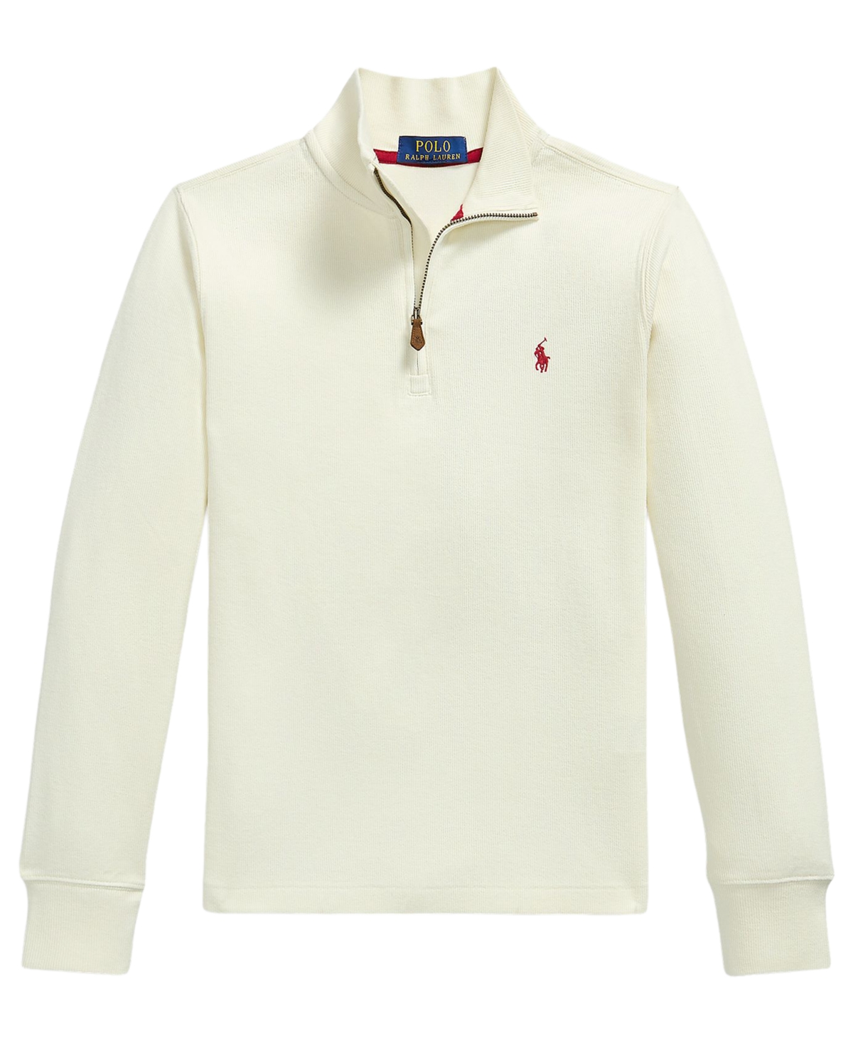 Polo Ralph Lauren Boys' 8-20 Estate Rib Quarter-Zip Sweater
