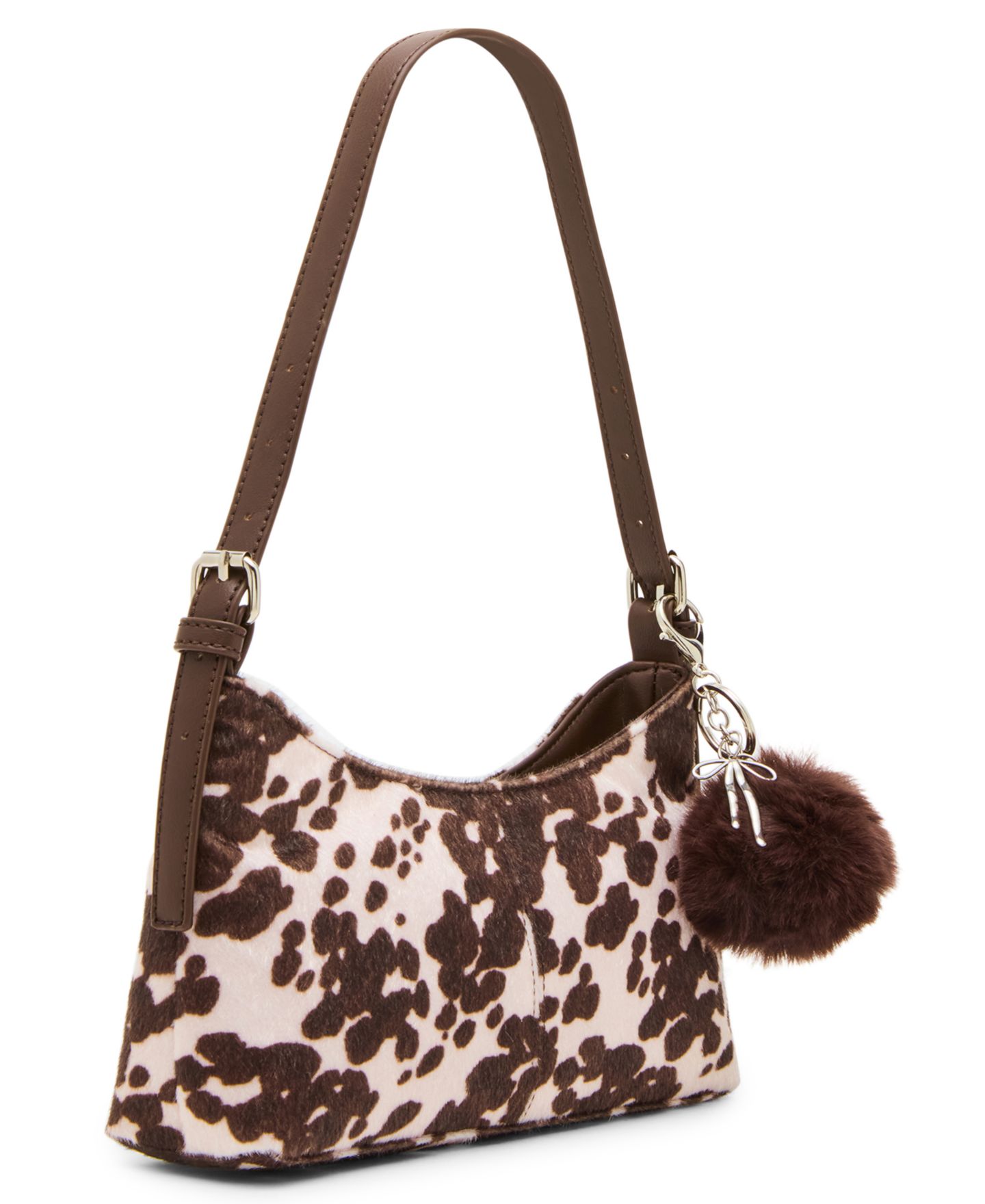 Женская сумка Madden Girl Leopard Print Small Shoulder Handbag, цвет: Коричневый — фото 3