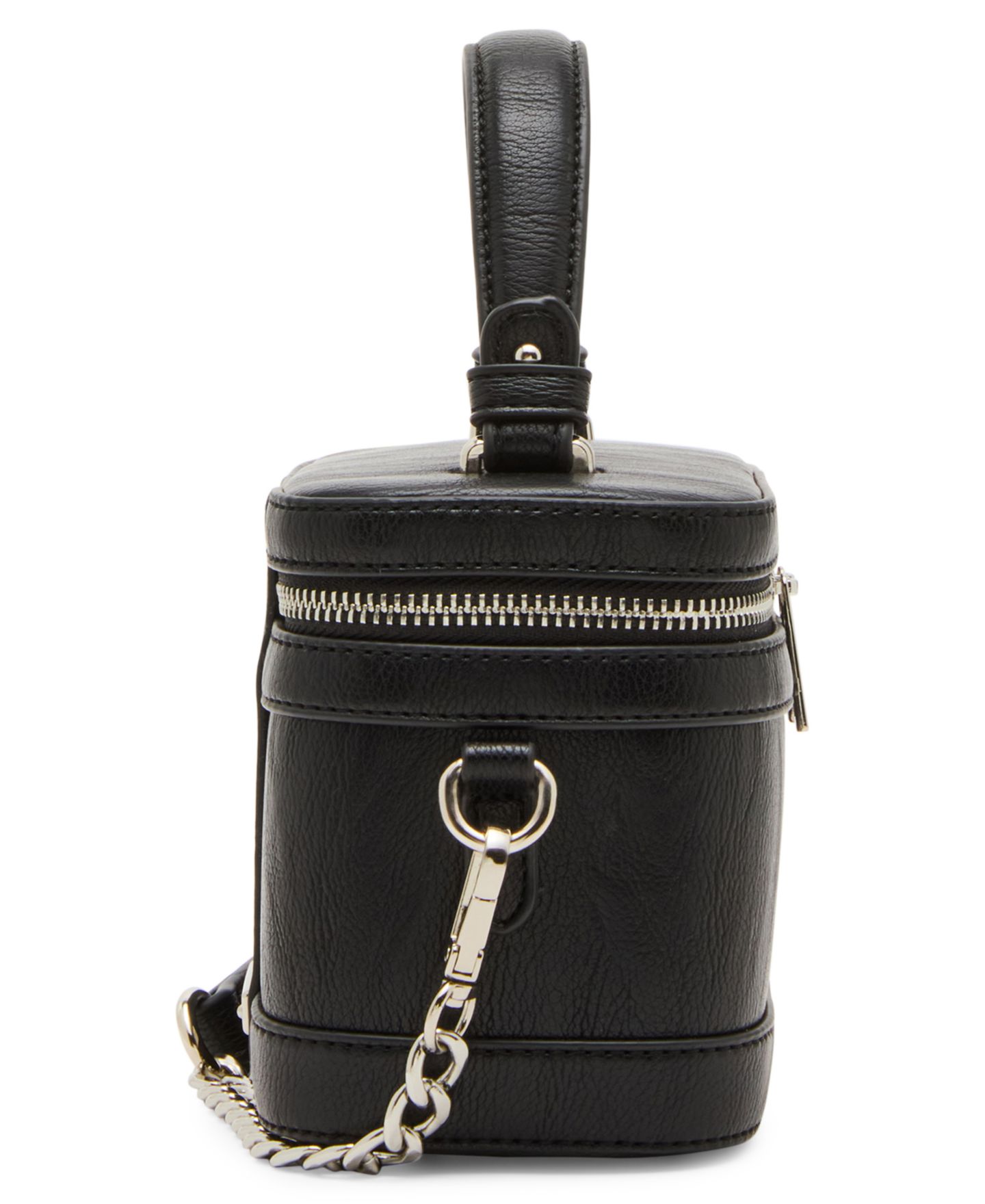 Женская сумка Madden Girl Small Top Handle Satchel Crossbody Handbag, цвет: Чёрный — фото 5