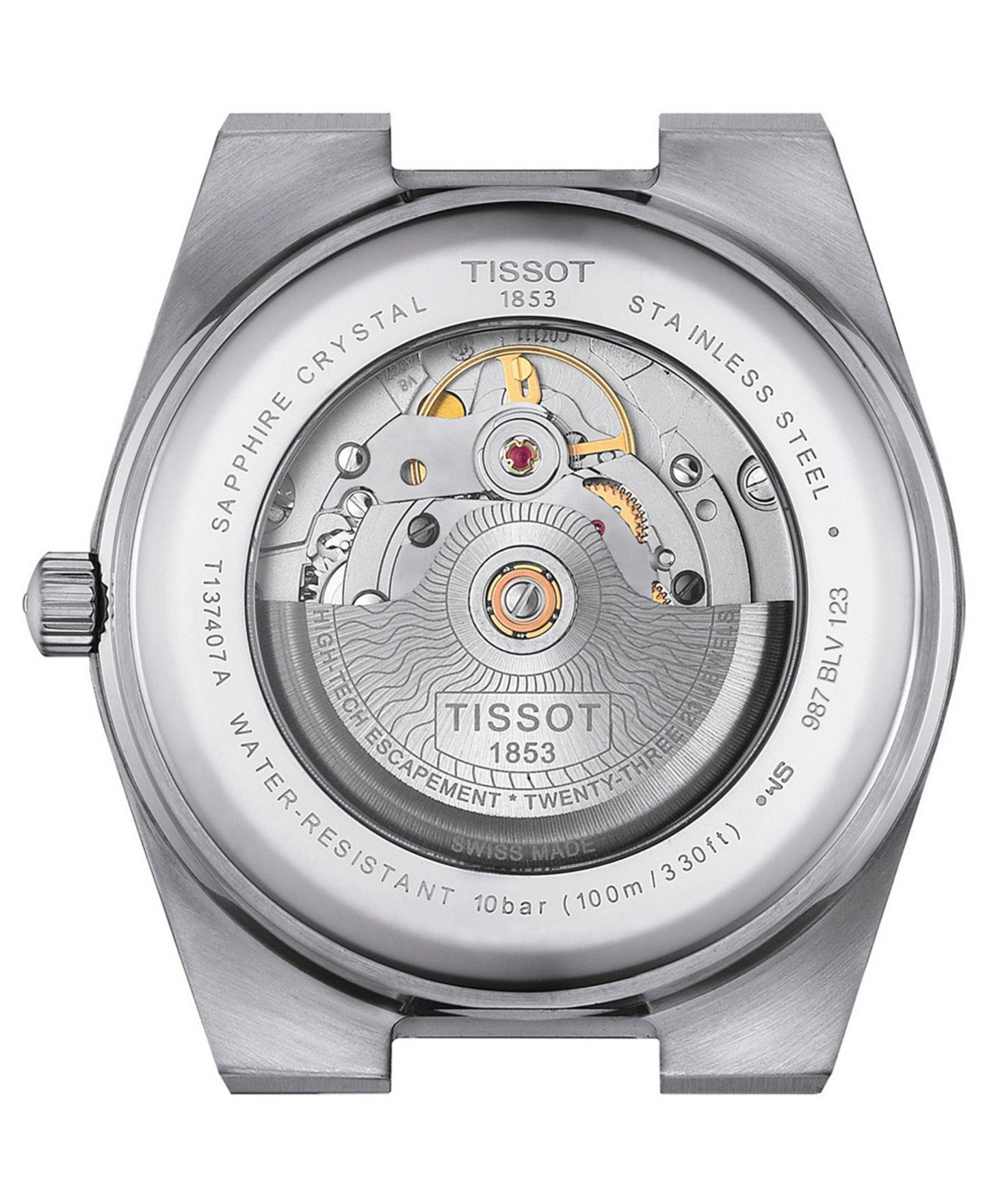 Мужские часы Tissot Automatic PRX Silver Stainless Steel Watch 40mm — фото 2