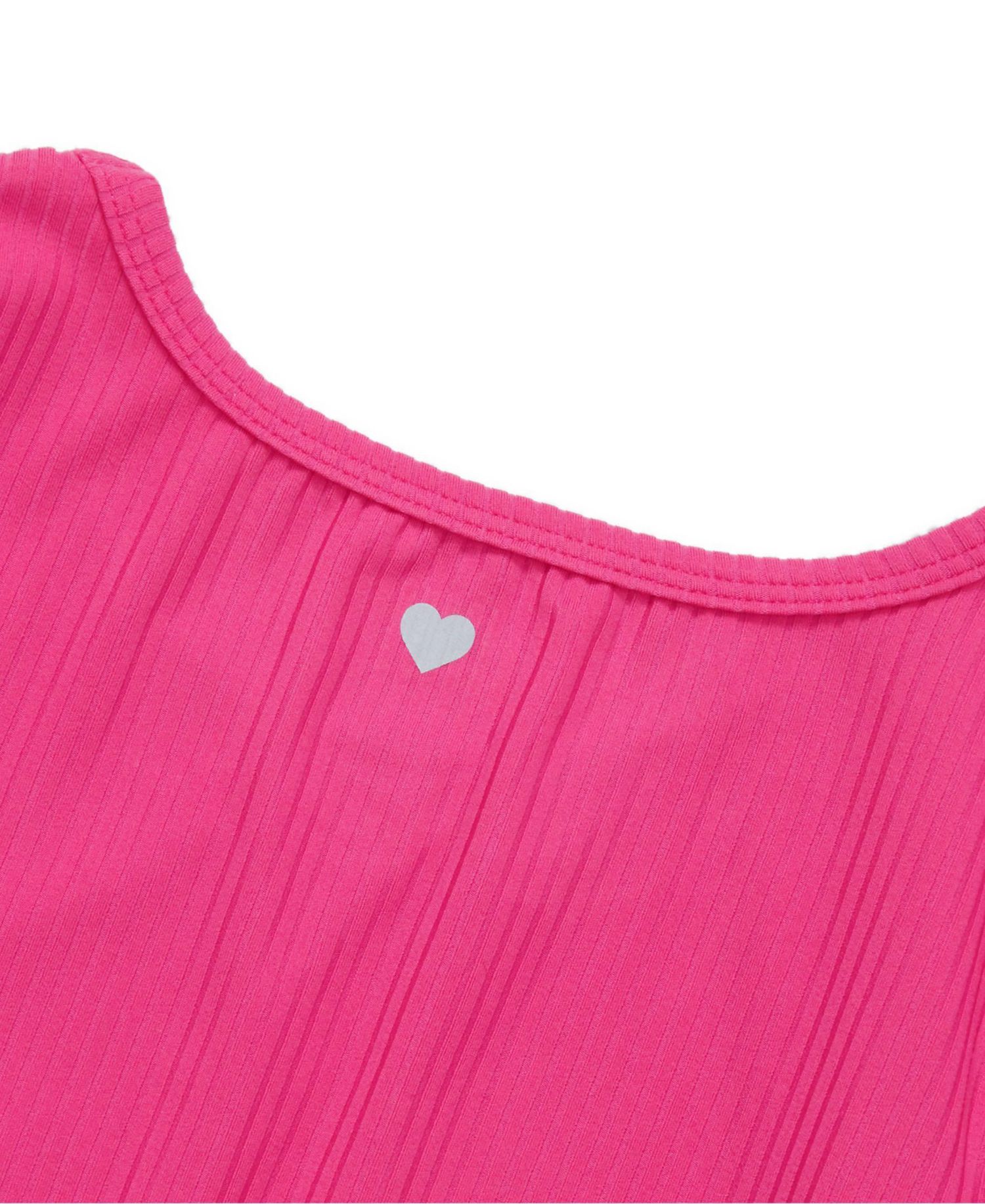 Girls' 4-16 Short-Sleeve Ruched Ribbed T-Shirt