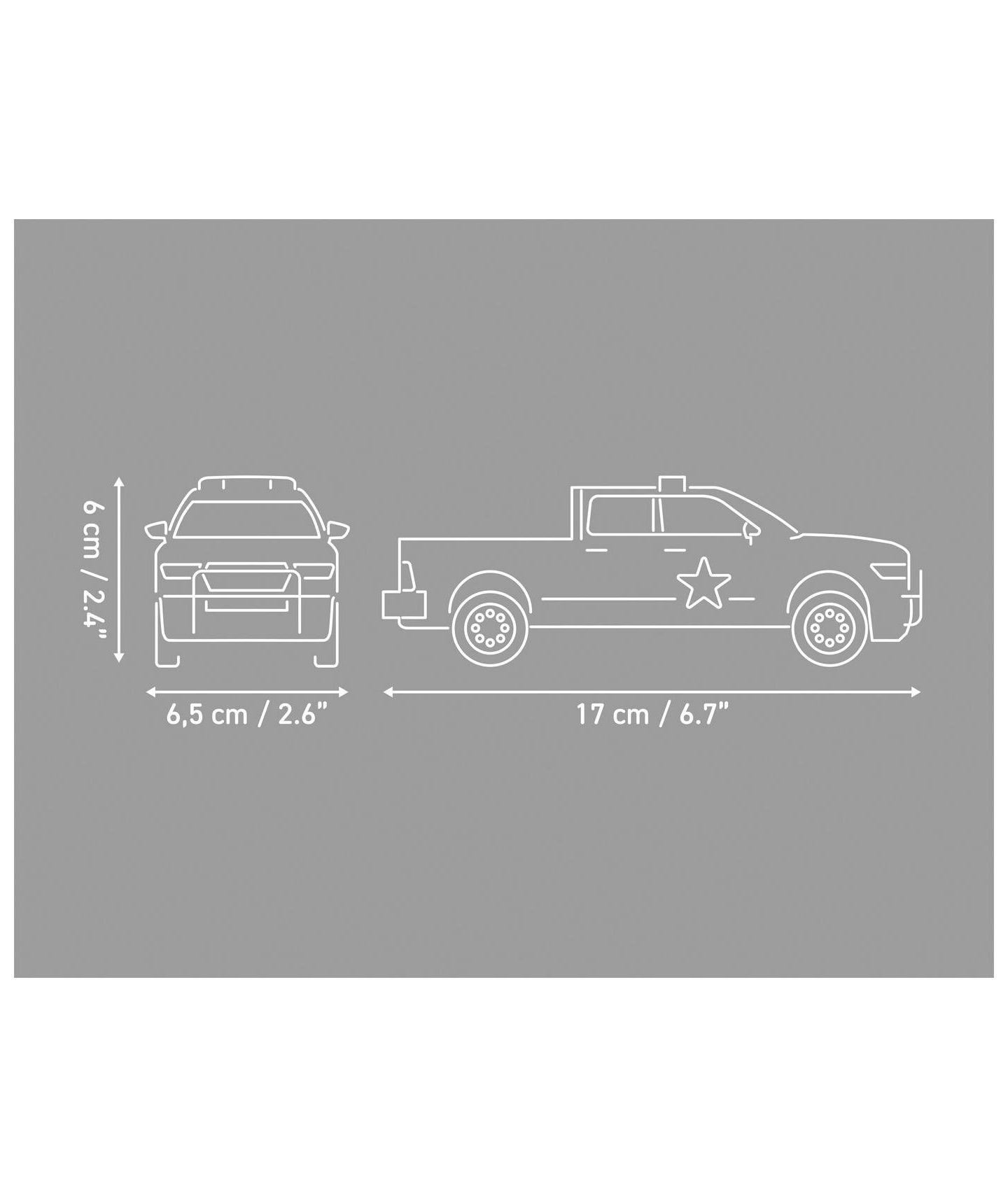 Детский конструктор COBI Ram 1500 Hemi Sheriff 1:35 Scale Collector Model 211-Piece Building Set, Ages 7+ — фото 4