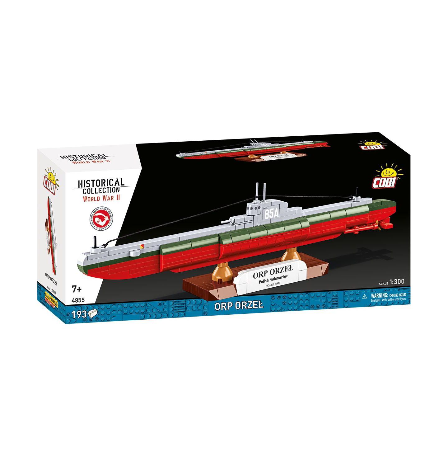 Детский конструктор COBI Wwii Polish Submarine ORP Orzel 193-Piece Building Set, Ages 7+ — фото 1