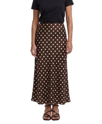 Women's Polka Dot Maxi Skirt