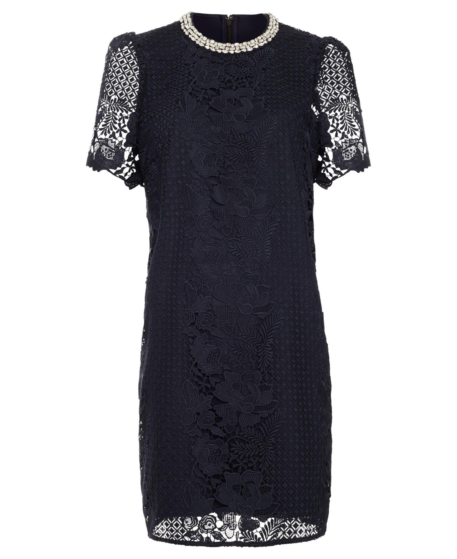 Women's Eloise Floral-Embellished Lace Mini Dress
