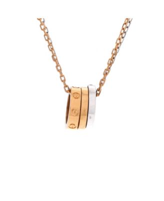 Love 3 Ring Pendant Necklace