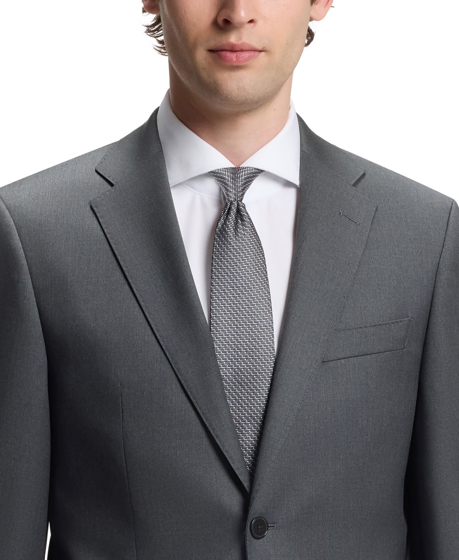 Men's Virgin-Wool Serge Suit Jacket