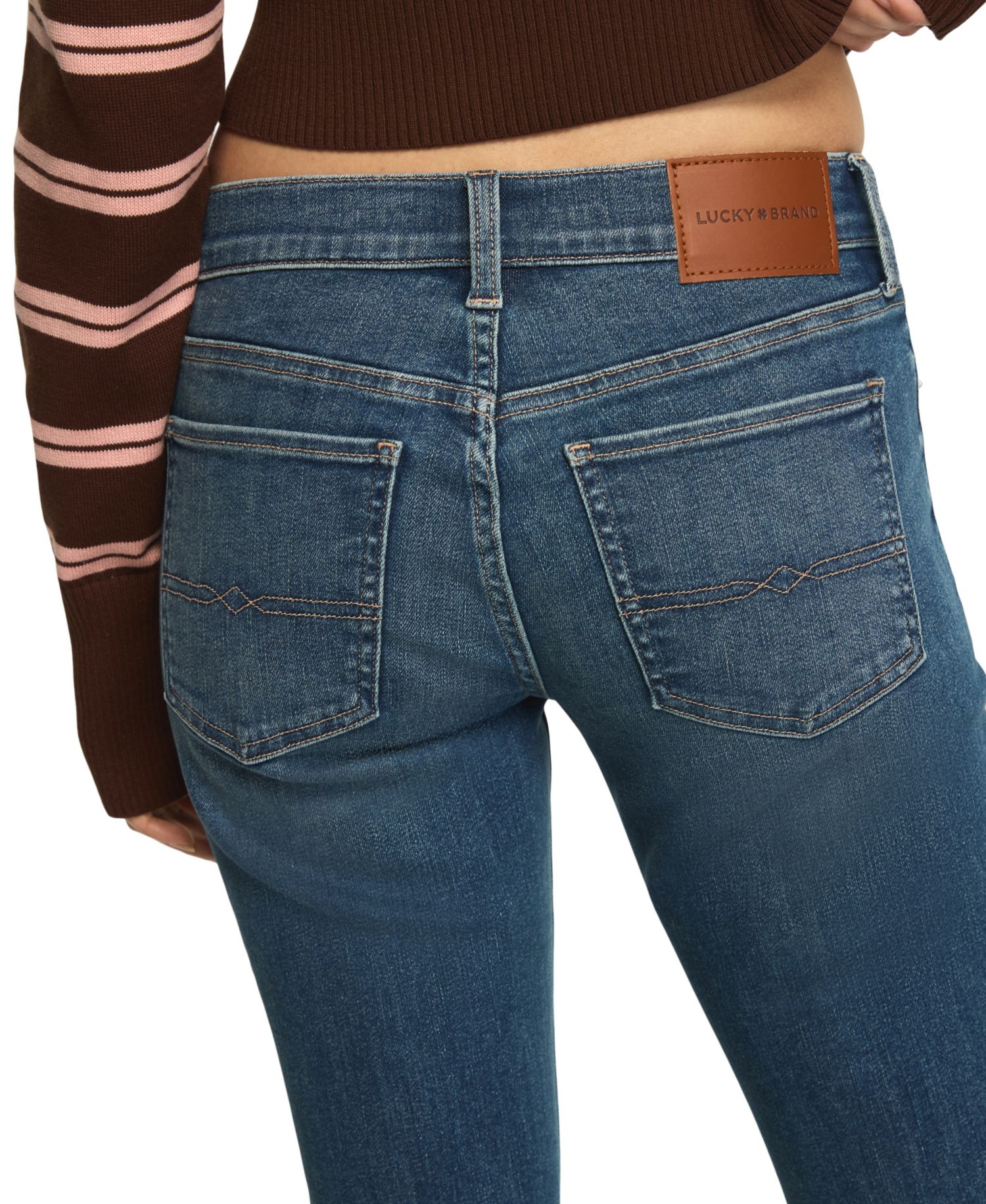 Women's Sweet Flare Mid-Rise Cotton-Blend Jeans