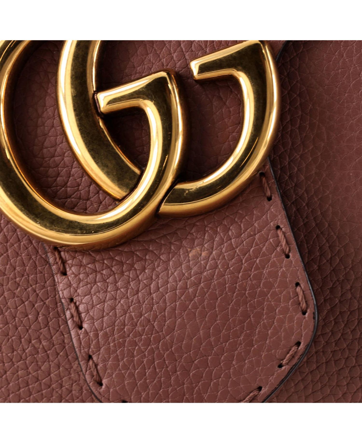 Small GG Marmont Top Handle Bag Leather