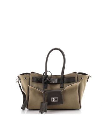 Mini Bel Air Carry All Bag Canvas with Leather