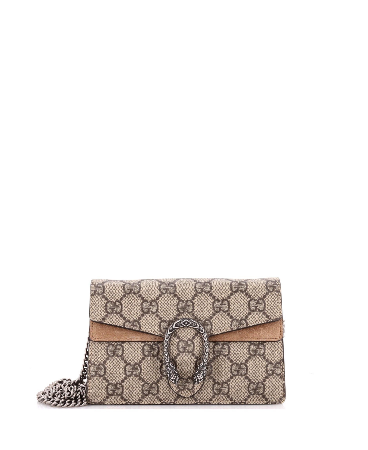 Pre-Owned Gucci Super Mini Dionysus Crossbody Bag - Brown