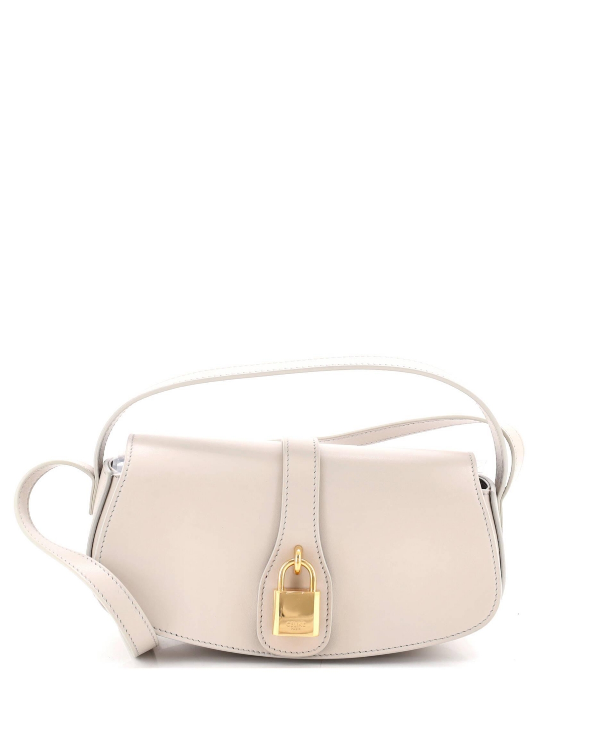 Pre-Owned Celine Tabou Clutch with Strap Smooth Calfskin - Natural