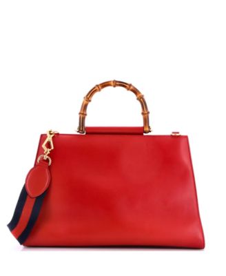 Medium Nymphaea Top Handle Bag Leather