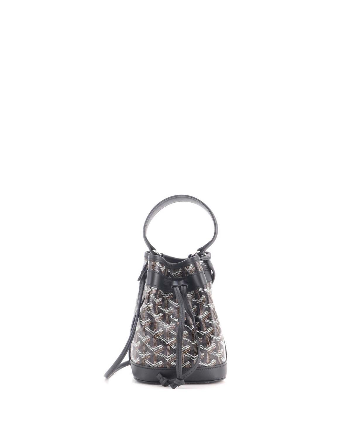 Pre-Owned Goyard Petit Flot Mini Coated Canvas Bucket Bag