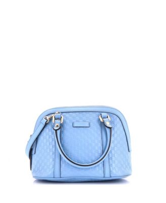 Mini Convertible Dome Satchel Microguccissima Leather