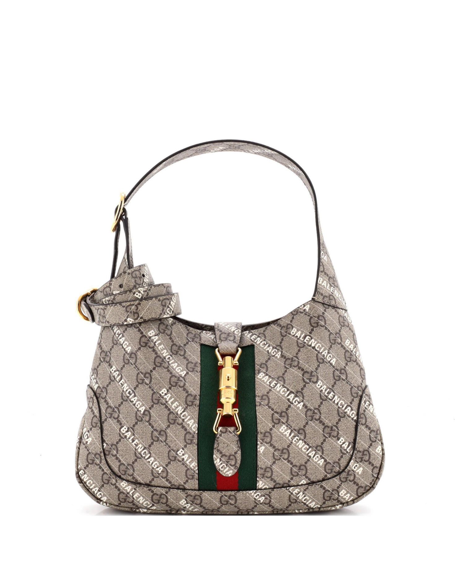 Small x Balenciaga The Hacker Project Jackie 1961 Hobo GG Coated Canvas