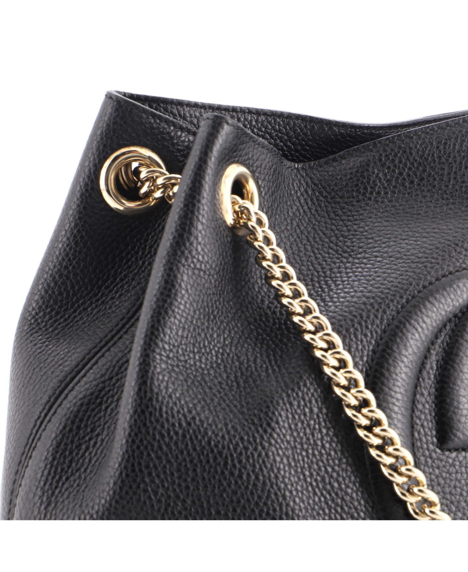 Medium Soho Chain Strap Shoulder Bag Leather