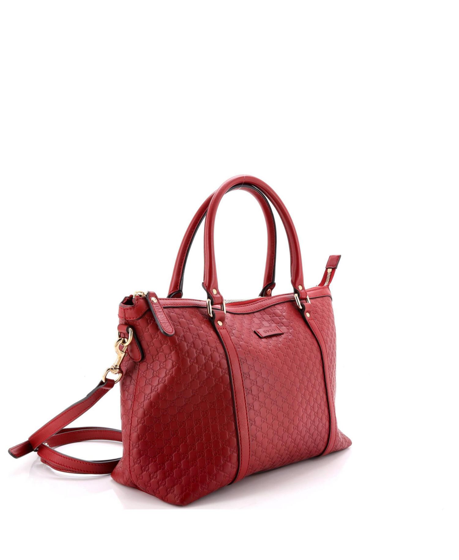 Medium Britt Convertible Dome Satchel Microguccissima Leather