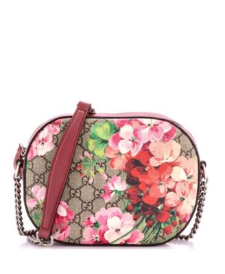 Blooms Mini Floral-Print Chain Crossbody Bag