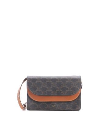 Wallet on Strap Triomphe Coated Canvas