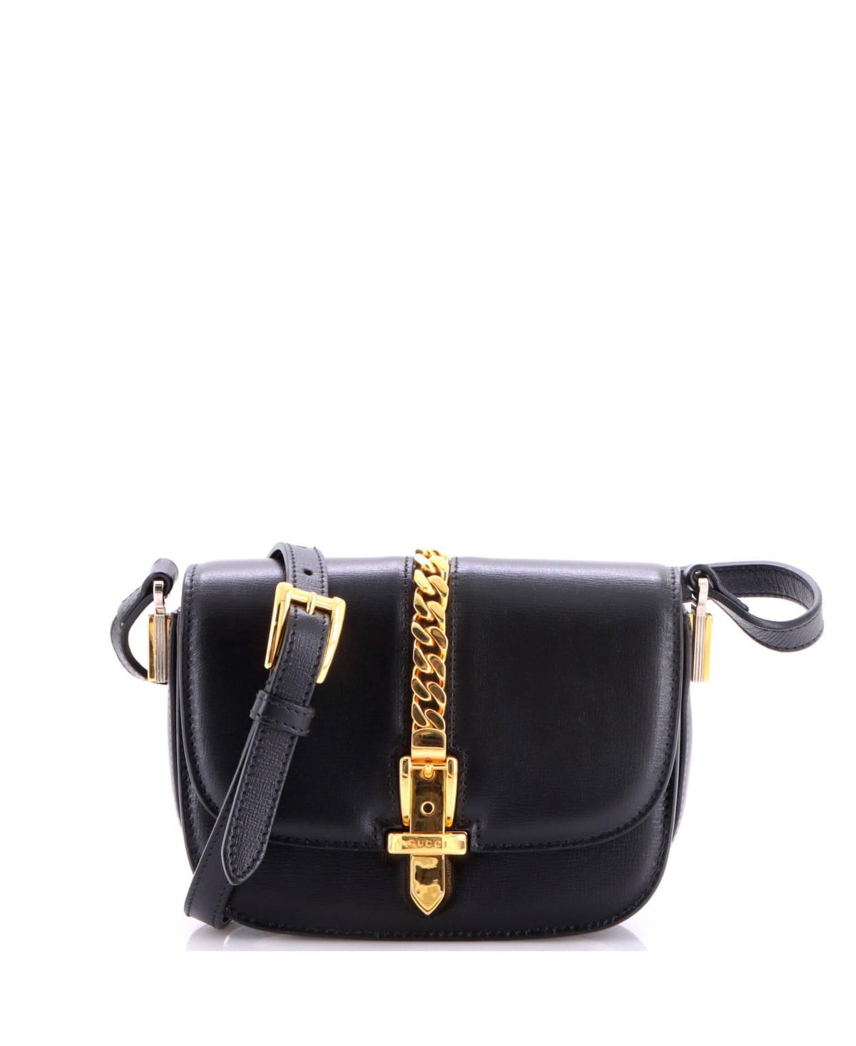 Pre-Owned Gucci Mini Sylvie 1969 Shoulder Bag Leather